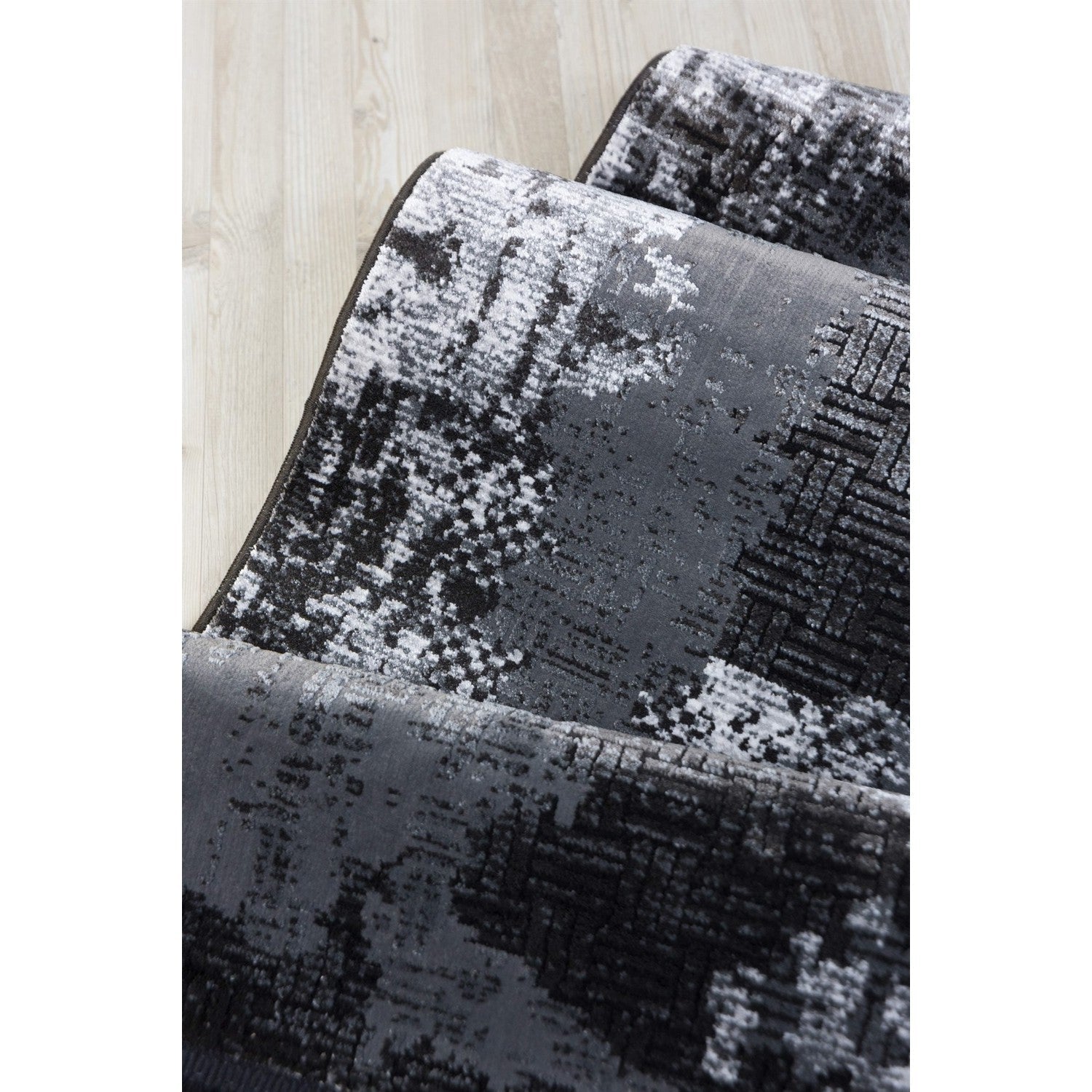 Vloerkleed in donkere industriële stijl - 160x230 cm - Polypropyleen en Polyester